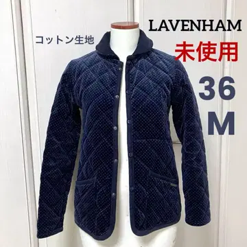 [새상품] 레어 LAVENHAM 라벤햄 코튼 도트 무늬 36