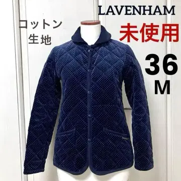 [새상품] 레어 LAVENHAM 라벤햄 코튼 도트 무늬 36