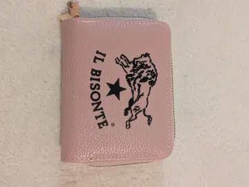 IL BISONTE 핑크 접이식 지갑
