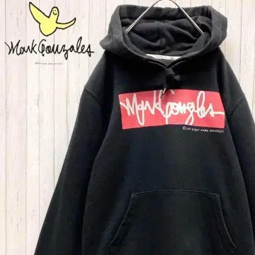 마크곤잘레스 후드 맨투맨 빅 로고 원포인트 자수 로고