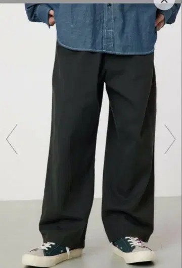 로데오 크라운 garment-dye skater pants 블랙 M