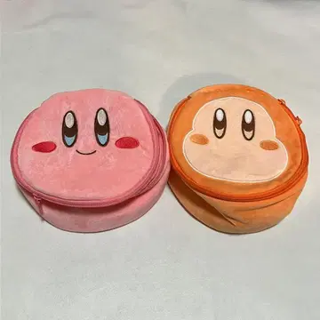 별의 커비 봉제 인형 페이스 파우치 세트