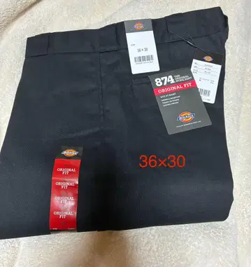 새상품 Dickies 워크 팬츠 874/36 x 30 블랙