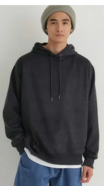 [ 택 포함 새상품 ] BACK NUMBER 페이크 후드 맨투맨 M 블랙