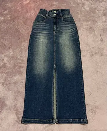 [ AZUL ] 다크 블루 데님 타이트 스커트 XS