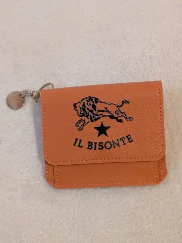 IL BISONTE 이단 접이식 지갑 오렌지