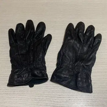 [배송비 포함] 블랙 가죽 장갑 블랙 핏감 있음