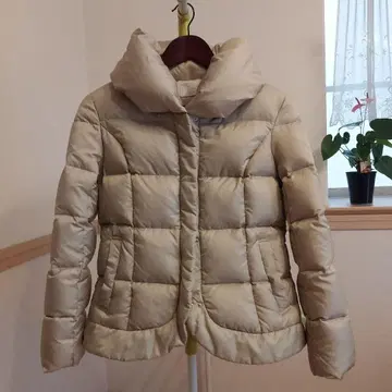 anysis 베이지 퀼팅 다운 코트 숏 기장 사이즈 3