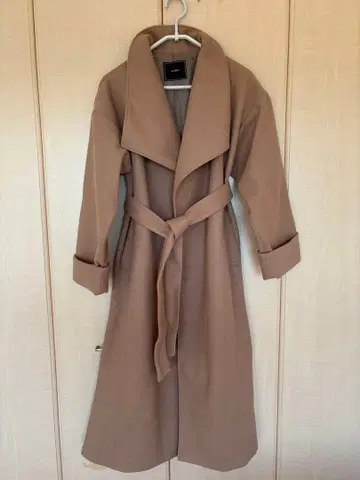 브라운 오버 사이즈 롱 코트