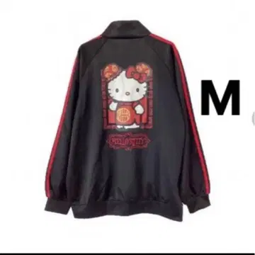[새상품] 키티 차이나풍 저리 M 블랙 트랙 자켓 중화 서브컬쳐 아베일