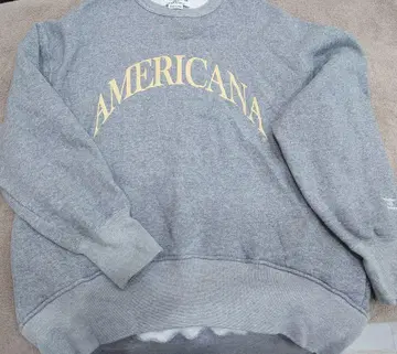 AMERICANA 아메리카나 맨투맨 그레이