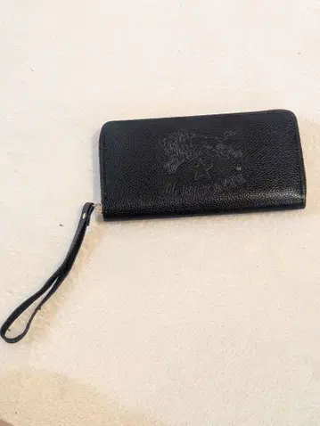 블랙 가죽풍 장지갑