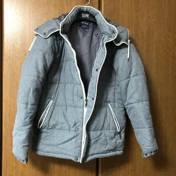 남성용 자켓 아우터 그레이 후드 부착 따뜻한