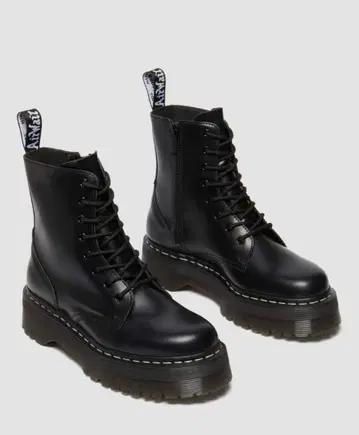 Dr.Martens JADON 화이트 스티치 8 홀 부츠