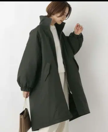 립시임 리브 스탠드 롱 코트