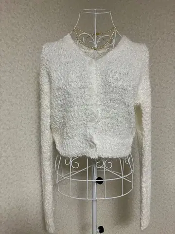 부클 텍스처 니트 가디건