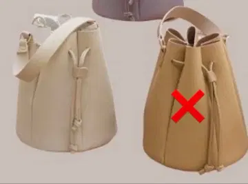 talbyyumi 버킷 L2WAY 백 담황색