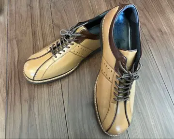 남성용 브라운 베이지 계열 스트링 슈즈 캐주얼 슈즈 26EEE 사이즈