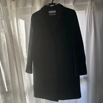 MACPHEE 블랙 롱 코트