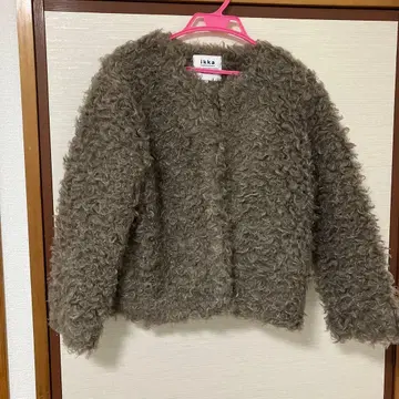 ikka 보아 자켓 브라운