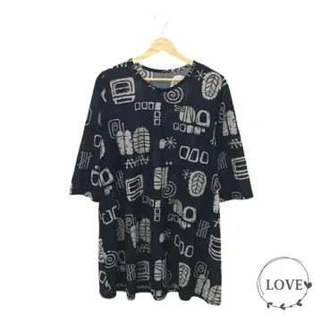 최종 가격 M&S 에무앤에스 상의 튜닉 반팔 라운드 z1