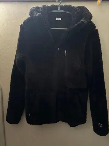 Champion 플리스 후디 M 블랙