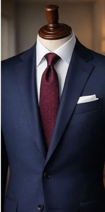 보르도 실크 100% 넥타이 [ 클리닝 후 발송 ]