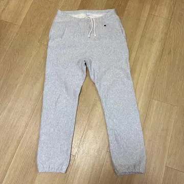 Champion 리버스 위브 스웨트 팬츠 L 사이즈, 실버 그레이