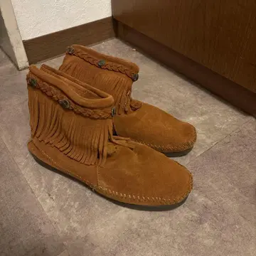 Minnetonka 브라운 프린지 모카신 7