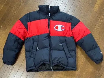 Champion 다운 자켓 L 사이즈 블랙/레드