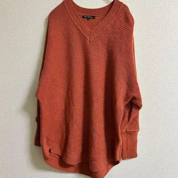 23구 [ M ] V넥 돌먼 슬리브 니트 스웨터 가을/겨울 울 100%