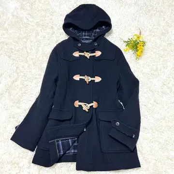 올리브 데 올리브 더플 코트 네이비 L 학생 스쿨 체크 안감