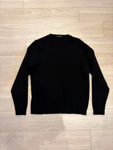 자노네 5게이지 미들 게이지 크루넥 니트 GIRO 블랙 48