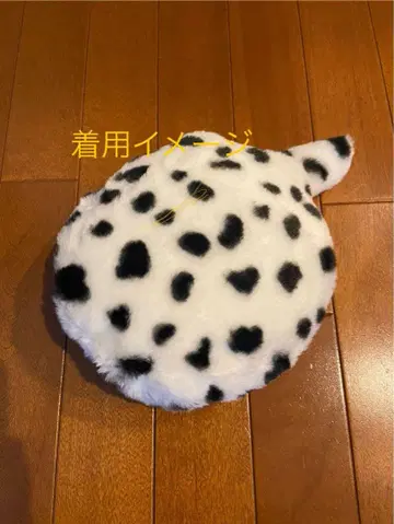 푸치쿠보 의상 달마시안 패턴 얼룩 화이트 블랙