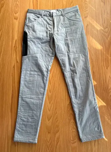 뉴발란스 골프 팬츠 그레이 스퀘어 퀼트 안감 플리스 남성용 5 (L)