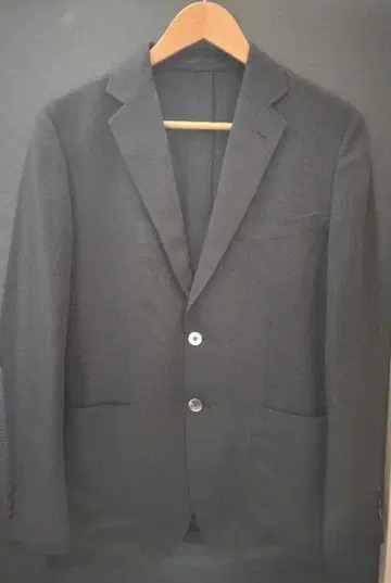 네이비 싱글 브레스 비즈니스 남성용 수트 세트 M