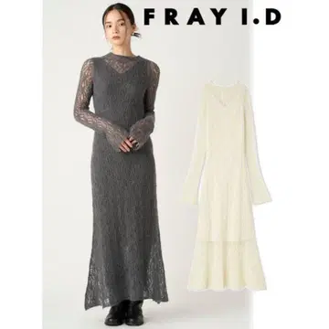 FRAY I.D 레이스 드레스 화이트