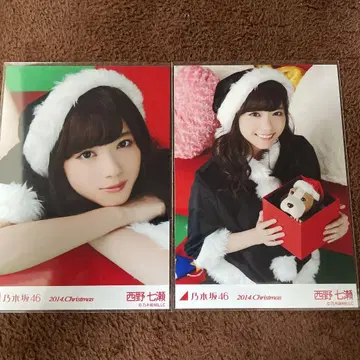 노기자카46 니시노 나나세 2014 크리스마스 산타 상자 2종 브로마이드
