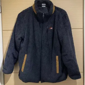 LOOGOS 다크 그레이 플리스 자켓