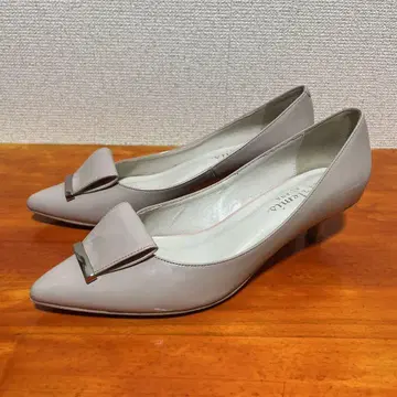 다이애나 리본 스틸레토 24.5cm 베이지 펌프스