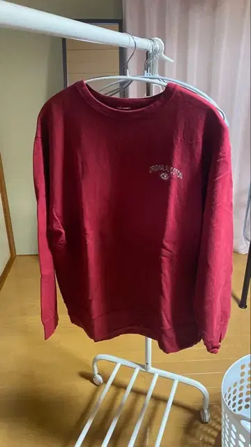 구제 의류 XL 버건디 트레이닝복 맨투맨