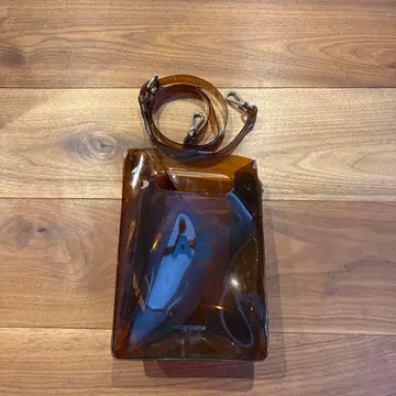 A5 사이즈 브라운 클리어 백