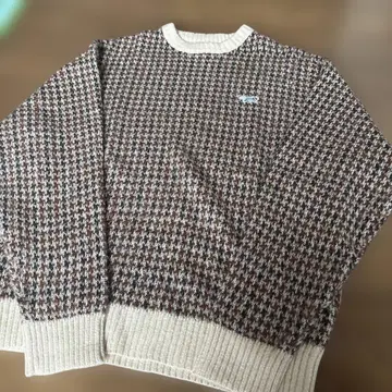 페니즈 coen 별주 자카드 크루넥 니트