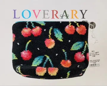 러브리 바이 페이러 체리 도트 보트형 파우치 M 블랙