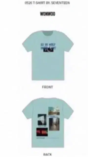 seventeen 원우 T셔츠