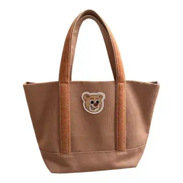 러브리바이페이러 올드 테디 와펜 토트백 베이지