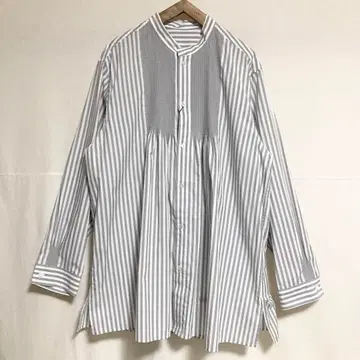 L 사이즈! KUON 리버서블 플리츠 셔츠