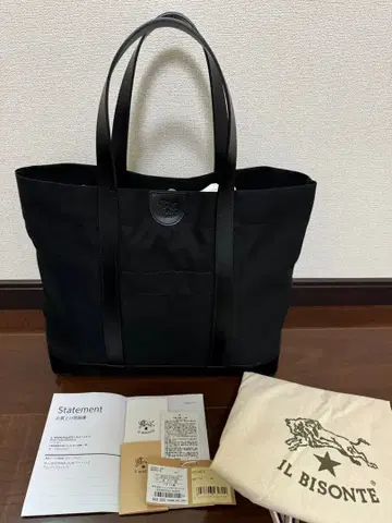 IL BISONTE 블랙 토트백