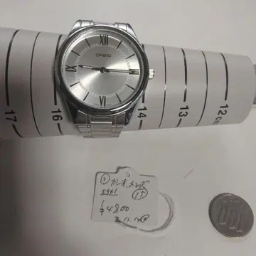 CASIO 아날로그 쿼츠 손목시계 실버