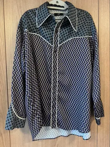 [새상품급] HARE 긴팔 셔츠 퍼플 그린